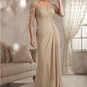 Elegant Organza & Satin Formal Dress